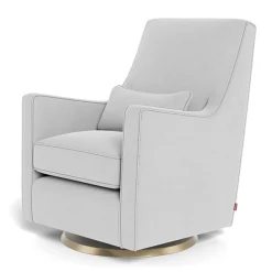 Luca Rocking and Swivel Chair - Ash / Gold