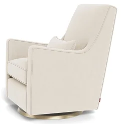 Luca Rocking and Swivel Chair - Dune / Gold