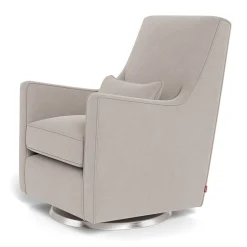 Luca Rocking and Swivel Chair - Sand / Steel