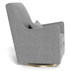 Luca Rocking and Swivel Chair - Pepper Grey / Gold