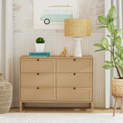 Margot 6-Drawer Dresser - Honey