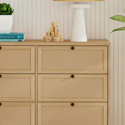 Margot 6-Drawer Dresser - Honey