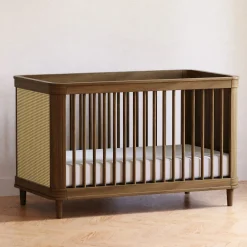 Marin with Cane 3-in-1 Convertible Crib - Walnut