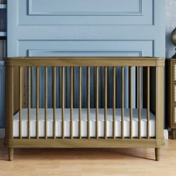 Marin with Cane 3-in-1 Convertible Crib - Walnut