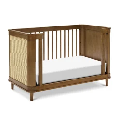 Marin with Cane 3-in-1 Convertible Crib - Walnut