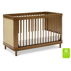 Marin with Cane 3-in-1 Convertible Crib - Walnut