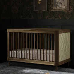 Marin with Cane 3-in-1 Convertible Crib - Walnut