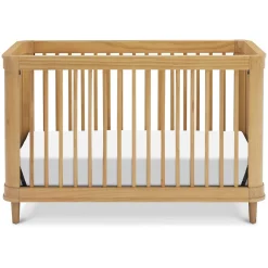 Marin with Cane 3-in-1 Convertible Crib - Honey and Honey Cane