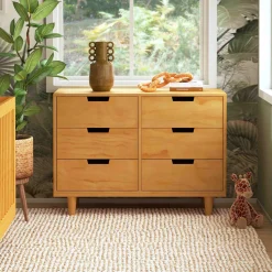 Marley 6-Drawer Double Dresser - Honey
