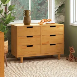 Marley 6-Drawer Double Dresser - Honey