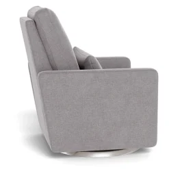 Matera Rocking, Swivel and Reclining Armchair - Pebble / Steel