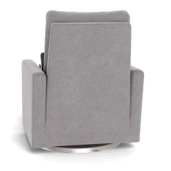 Matera Rocking, Swivel and Reclining Armchair - Pebble / Steel