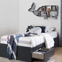 Mates Bed with 3 Drawers - Aviron Blueberry
