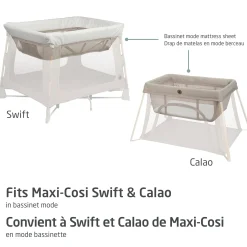 Maxi-Cosi Swift/Calao Bassinet Mode Sheets – Set of 2
