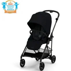 Melio Carbon 3 Ultra Lightweight Stroller - Moon Black