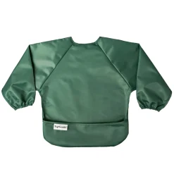 Mess-proof Full Sleeve Bib 2 Pack - Slate / Olive