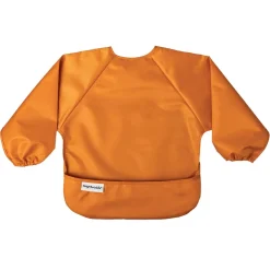 Mess-proof Full Sleeve Bib 2 Pack - Sand / Cinnamon