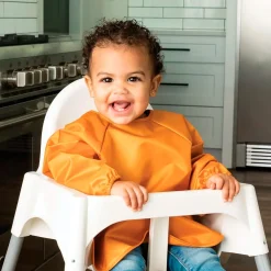 Mess-proof Full Sleeve Bib 2 Pack - Sand / Cinnamon