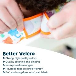 Mess-proof Full Sleeved Bib - Brown Checkers 6-24m