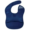 Mess-proof Silicone Pocket Bib - Dark Blue