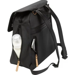 Meta Diapers Backpack - Black Matte Canvas