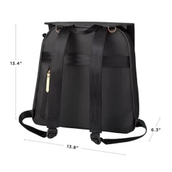 Meta Diapers Backpack - Black Matte Canvas