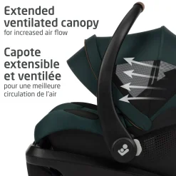 Mico Luxe+ Car Seat - Twillic Green