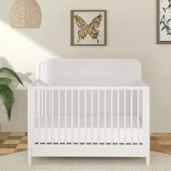 Milano Convertible Crib - White