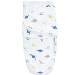 Minky Easy Swaddle Wrap (3) - Dino
