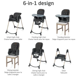 Minla 6-in-1 High Chair - Beyond Graphite