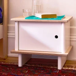 ML Nightstand - White/Natural