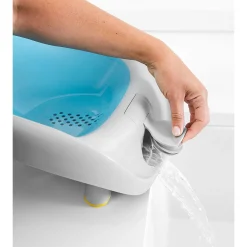 Moby Recline & Rinse Bather - Grey / Blue