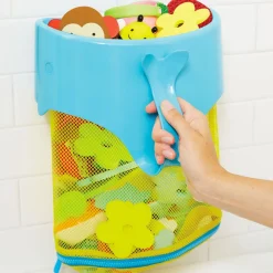 Moby Scoop and Splash Bath Toy Organizer - Blue/Yellow