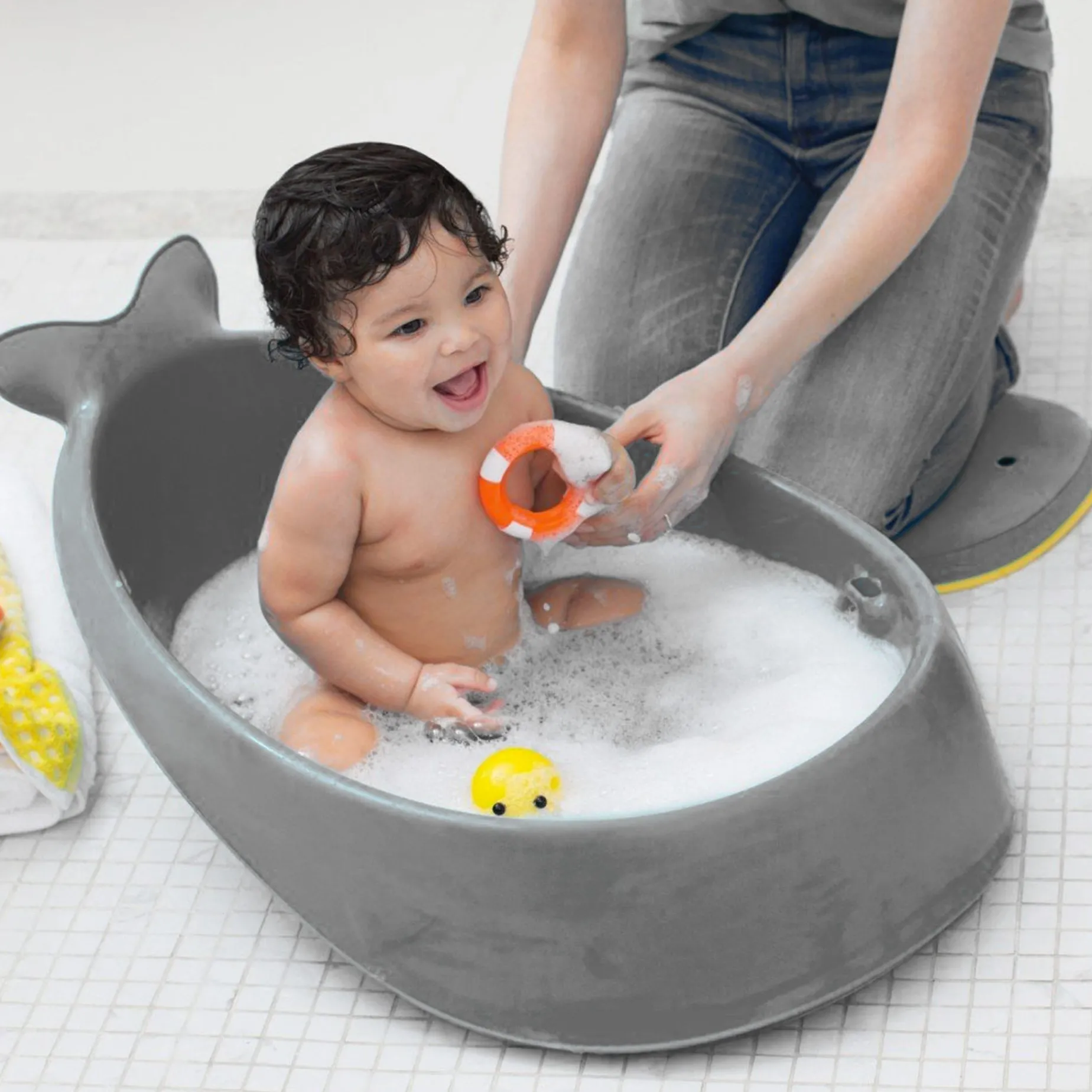 Moby Smart Sling 3-Stage Tub - Gray