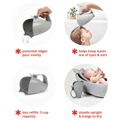 Moby Waterfall Bath Rinser - Gray