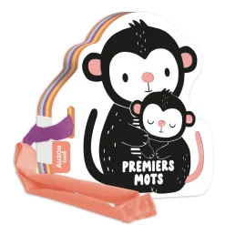 Mon Premier Livre Poussette En Noir et Blanc- Premiers Mots