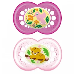 6months+ Orthodontic Pacifier (2) - Crystal Pink