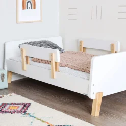 Muse Toddler Bed - White/Natural