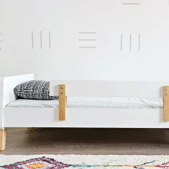 Muse Toddler Bed - White/Natural