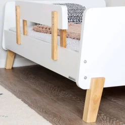 Muse Toddler Bed - White/Natural