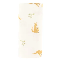 Muslin Blanket Bamboo Kangaroos - Special Edition CHU Sainte‑Justine Foundation