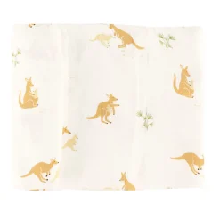 Muslin Blanket Bamboo Kangaroos - Special Edition CHU Sainte‑Justine Foundation