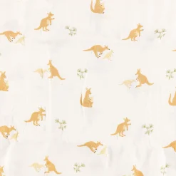 Muslin Blanket Bamboo Kangaroos - Special Edition CHU Sainte‑Justine Foundation