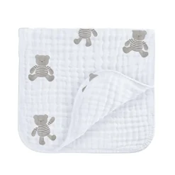 Muslin Burp Cloth 3-pack - Bear