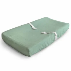 Muslin Changing Pad Cover - Green