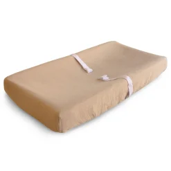 Muslin Changing Pad Cover - Taupe