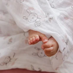Muslin Rabbit Blanket