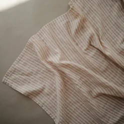 Muslin Swaddle Blanket - Natural Stripe