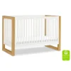 Nantucket 3-in-1 Convertible Crib with Toddler Bed Conversion Kit - Warm White / Honey