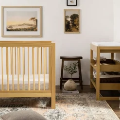 Nantucket 3-in-1 Convertible Crib with Toddler Bed Conversion Kit - Honey